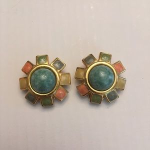 Starburst Clip On Earrings